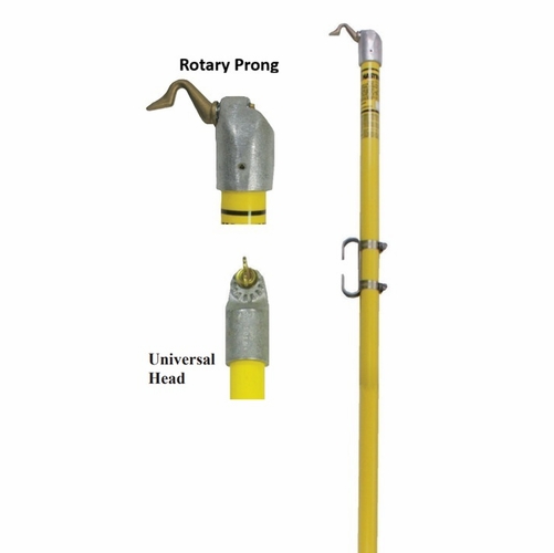 Hastings 4682-6 1 1/4 Inch X 6 Foot  Tie Stick With Universal & Rotary Prong