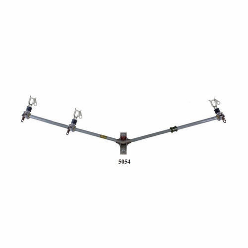 HASTINGS 5054 Temporary Cross Arm 81 in.  Wide, Three A10002 Holders.Mounting Base