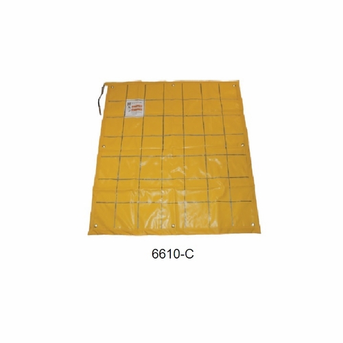 HASTINGS 6610-C Ground Mat, Yellow, 58 x 58 inches with Connector
