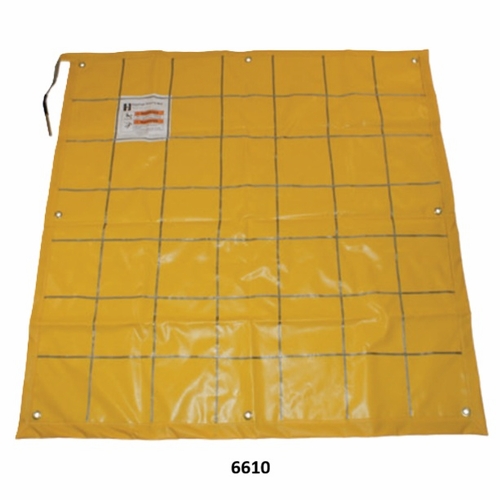 HASTINGS 6610 Ground Mat, Yellow, 58 inches x 58 inches
