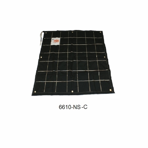 HASTINGS 6610-NS-C Ground Mat, Non-Skid, Black, 58 inches x 58 inches with Connector