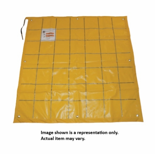 Hastings 6615-C Ground Mat, Yellow, 58 X 120 Inches With Connector