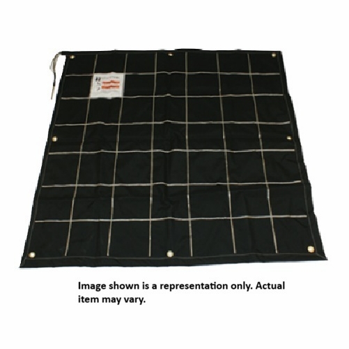 HASTINGS 6615-NS-C Ground Mat, Anti-Skid, Black, 58 x 120 Inches with Connector
