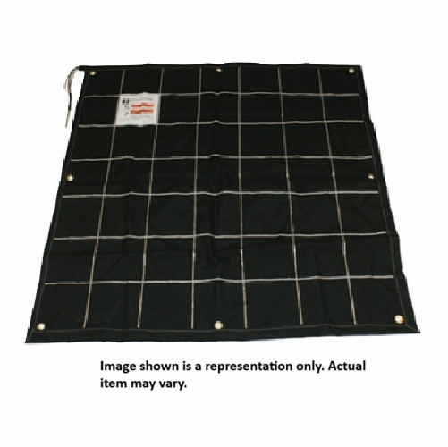 HASTINGS 6615-NS Ground Mat, Anti-Skid, Black, 58 inches x 120 inches