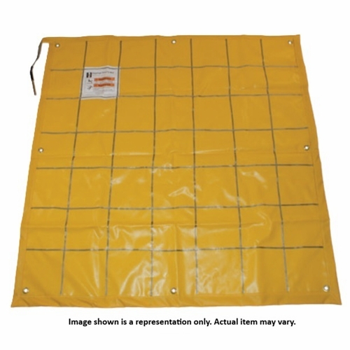 HASTINGS 6620-C Ground Mat, Yellow 120 x 120 inches with Connector