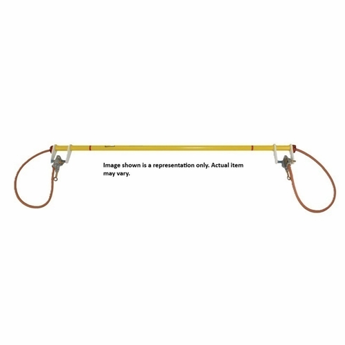 HASTINGS 6752-10 Insulated/Protected Jumper, 18 ft. Cable - 10 ft. Tube AWG 1/0, 15 KV