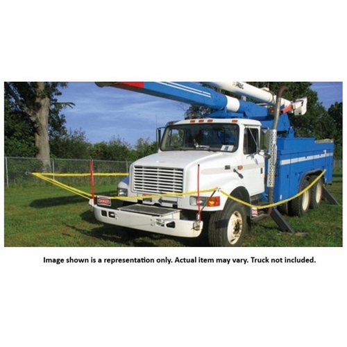 HASTINGS 6796 Truck Safety Barrier with Four 6 ft. Arms, 4 Signs and 150 ft. of Rope