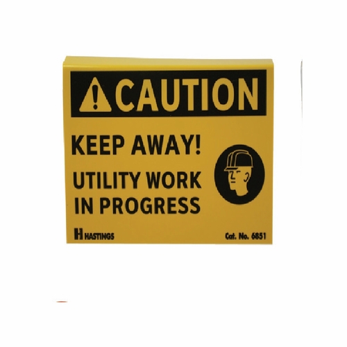 Hastings 6851 Caution Sign, Snap On