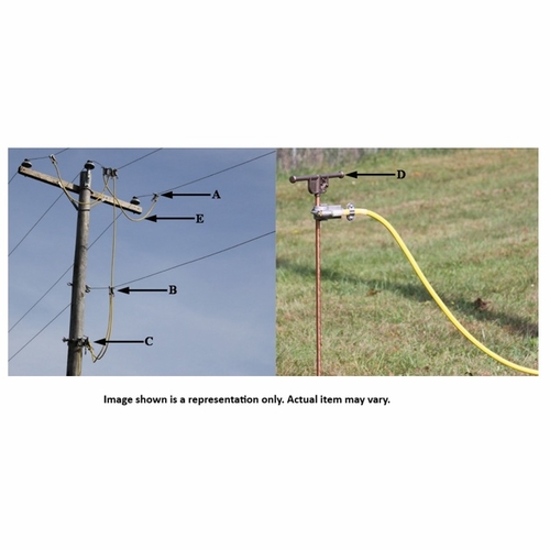 HASTINGS 6871 Distribution/Transmission Grounding Set with 1/0 Cable