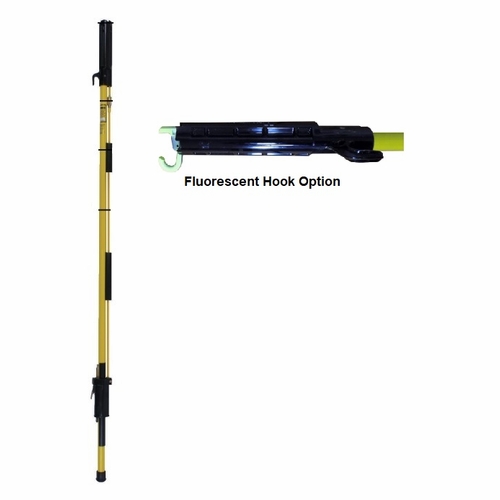 HASTINGS 81-811-F Tel-O-Pole Telescopic Shotgun Stick 8 ft. to 12 ft. 6 in. WFluorescent Hook Option