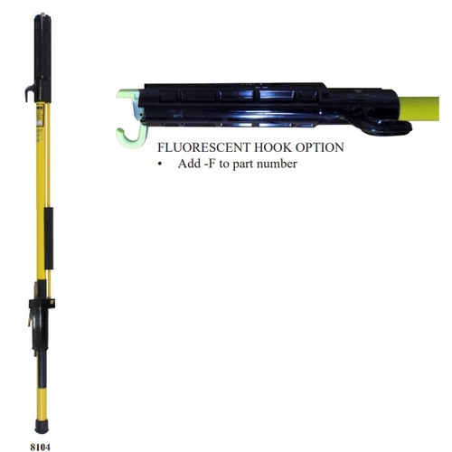 Hastings 8104-F Fixed Length Shotgun Stick With Ext. Operating Rod And Fluorescent Hook