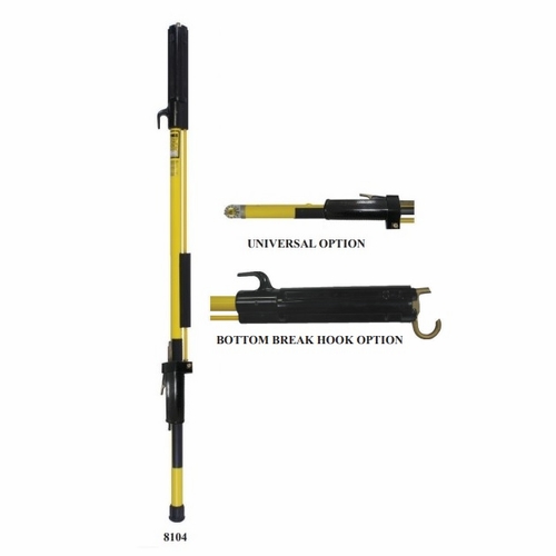 HASTINGS 8104-U-X Fixed Length Shotgun Stick w/Extern. Operating Rod w/ Universal, Bottom Break Hook