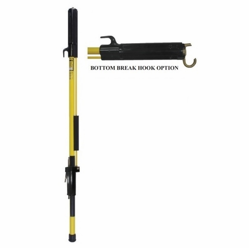 Hastings 8104-X Fixed Length Shotgun Stick W/Extern. Operating Rod W/Bottom Break Hook