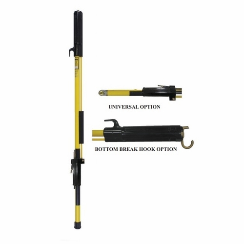 HASTINGS 8106-U-X Fixed Length Shotgun Stick w/Extern. Operating Rod w/ Universal, Bottom Break Hook