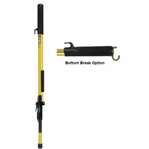 HASTINGS 8108-X Fixed Length Shotgun Stick w/Extern.Operating Rod w/Bottom Break Hook