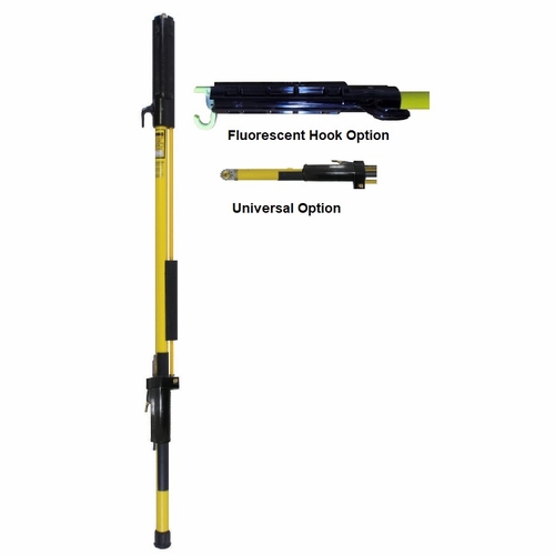 HASTINGS 8110-U-F Fixed length Shotgun Stick w/Ext Operating Rod w/Universal Fitting and Fluro.Hook