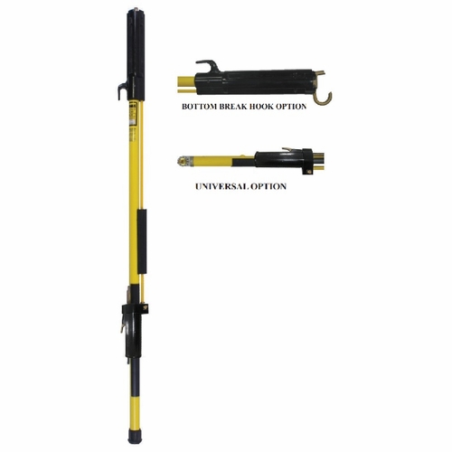 Hastings 8110-U-X Fixed Length Shotgun Stick W/Ext Operating Rod W/Univ Fitting, Bottom Break Hook N