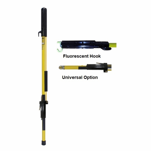 HASTINGS 8112-U-F Fixed length Shotgun Stick w/Ext Operating Rod w/Universal Fitting and Fluro.Hook