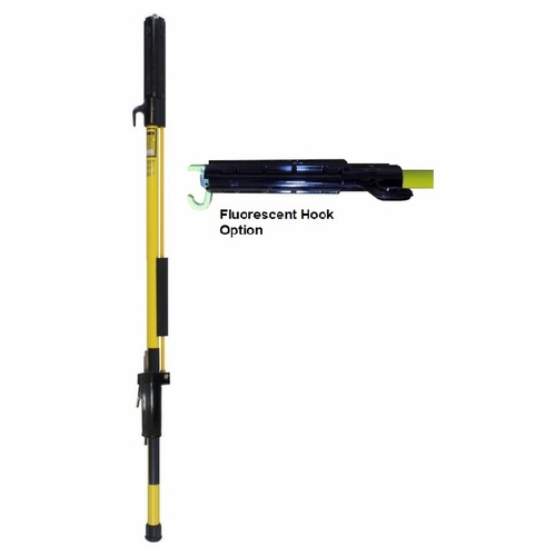 Hastings 8114-F Fixed Length Shotgun Stick W/Extenal. Operating Rod W/Fluorescent Hook