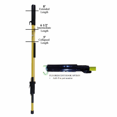 Hastings 8158-80-F Tel-O-Pole Shotgun Stick With Fluorescent Hook Option