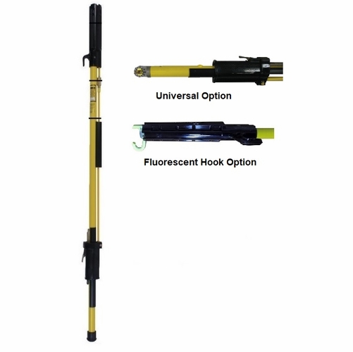 Hastings 8158-U-F Tel-O-Pole Shotgun Stick With Universal Fitting And Fluorescent Hook Options