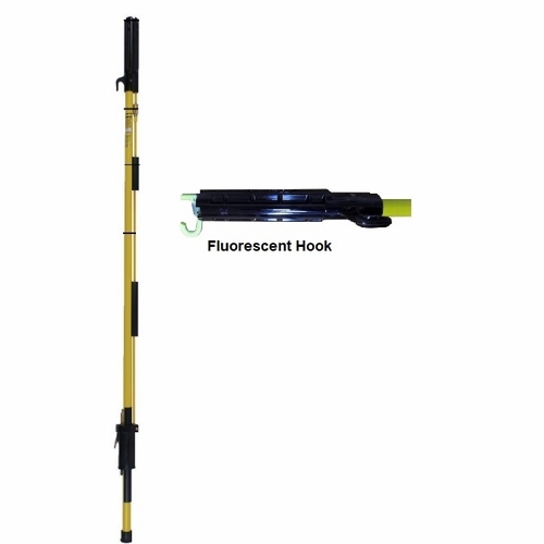 Hastings 81611-F Tel-O-Pole Shotgun Stick 6.5 Ft - 11 Ft With Fluorescent Hook Option