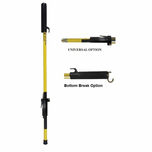 Hastings 8206-U-X Fixed Length Shotgun Stick 6Ft 6In W/Internal Operating Rod, Universal, Bottom Bre