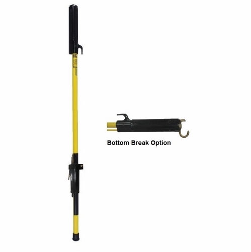 HASTINGS 8206-X Fixed Length Shotgun Stick 6ft 6in w/Internal Operating Rod, Bottom Break Hook Optio