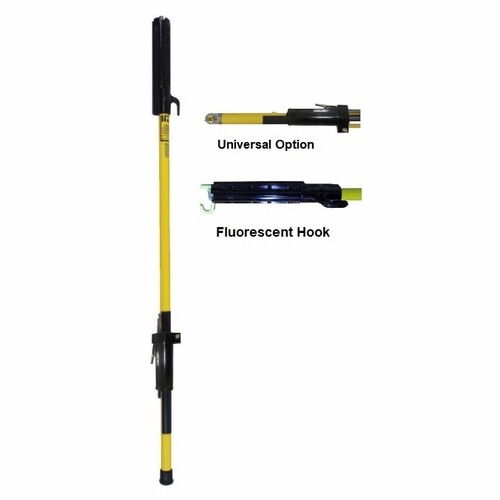HASTINGS 8212-U-F Fixed Length Shotgun Stick 12ft 6in w/Internal Operating Rod, Universal, Fluor Hoo