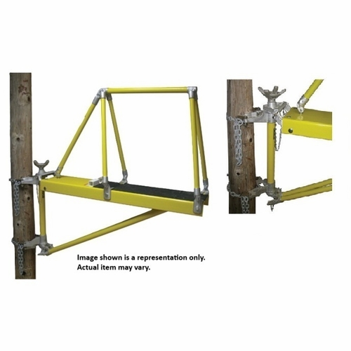HASTINGS 8401 Work Platform W/Rail and Pivot Assembly,, Adjustable, 4 ft.