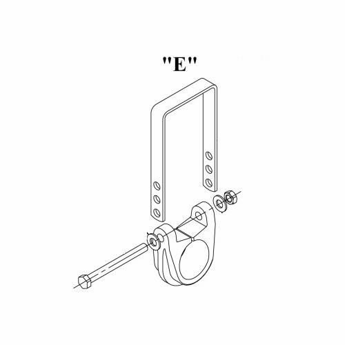 Hastings A10006 Crossarm Loop & Mounting Bracket Assembly - Small