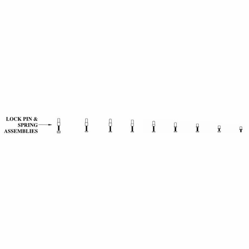 HASTINGS A12045 Lock Pin and Spring Assembly