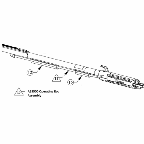 HASTINGS A15500 Operating Rod Assembly