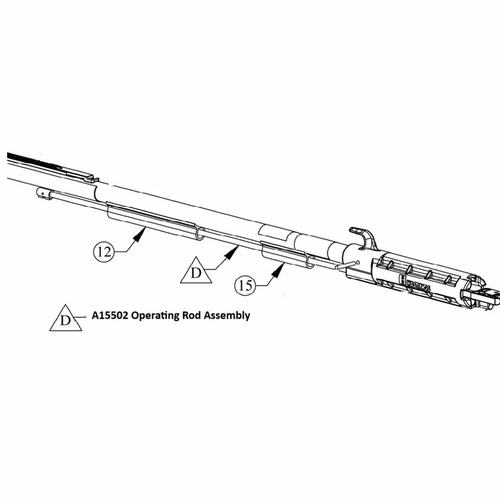 Hastings A15502 Operating Rod Assembly
