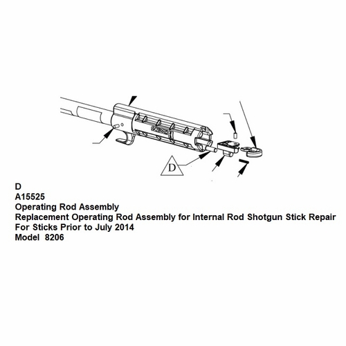 Hastings A15525 Operating Rod Assembly New