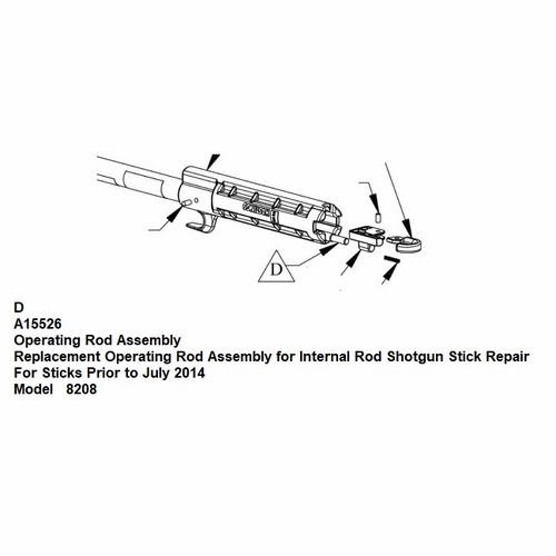 Hastings A15526 Operating Rod Assembly New