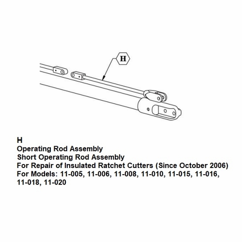 Hastings A15590 Operating Rod Assembly New