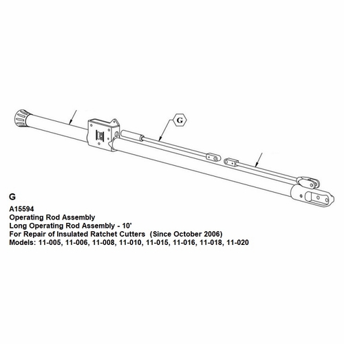 Hastings A15594 Operating Rod Assembly New