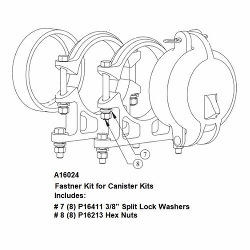 HASTINGS A16024 Fastner Kit for Canister Kit