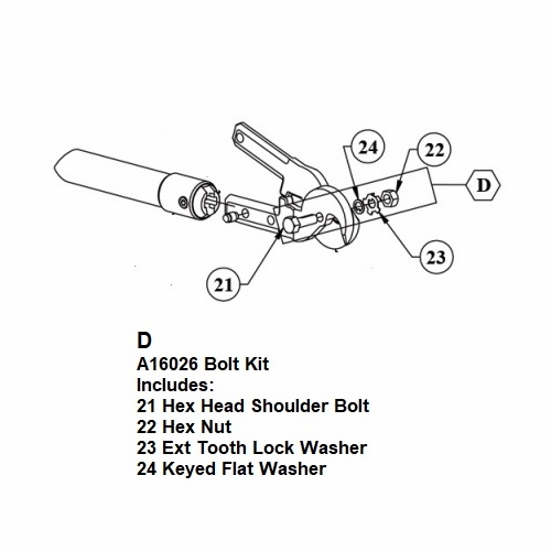 Hastings A16026 Bolt Kit For A11055 Acsr