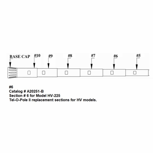 Hastings A20251-B Section 6 For Model Hv-225