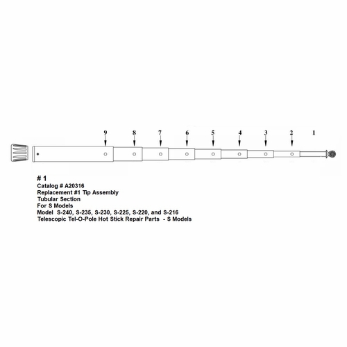 HASTINGS A20316 Replacement Number 1 Tip Assembly - S Models