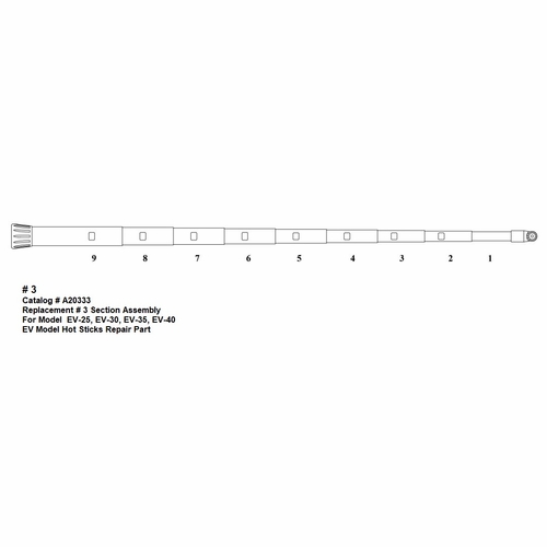 HASTINGS A20333 Replacement Number 3 Section Assembly - EV-25, EV-30, EV-35, EV-40