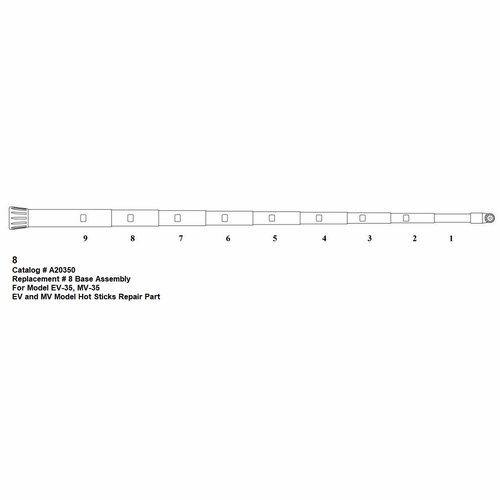 HASTINGS A20350-R Replacement Number 8 Base Assembly - EV-35, MV-35