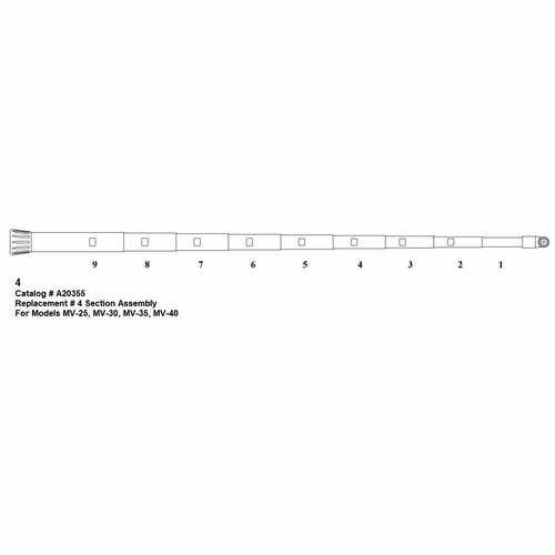 HASTINGS A20355 Replacement Number 4 Section Assembly - for Models MV-25, MV-30, MV-35, MV-40
