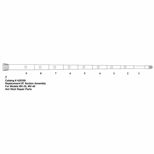 HASTINGS A20358 Replacement Number 7 Section Assembly - for Model MV-35, MV-40