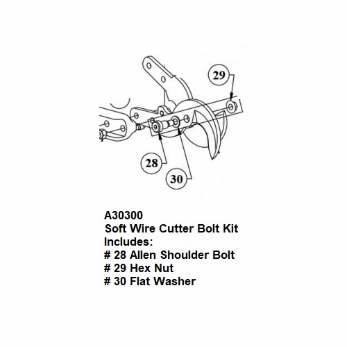 Hastings A30300 Soft Wire Cutter Bolt Kit