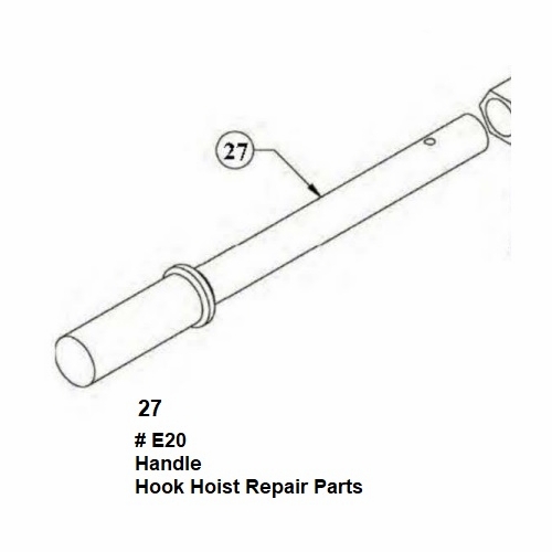 Hastings E20 Handle, E153-10 Hoist