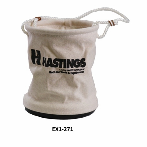 HASTINGS EX1-271 Small Mini-Bucket, Canvas 6 inches deep x 4 inches diameter