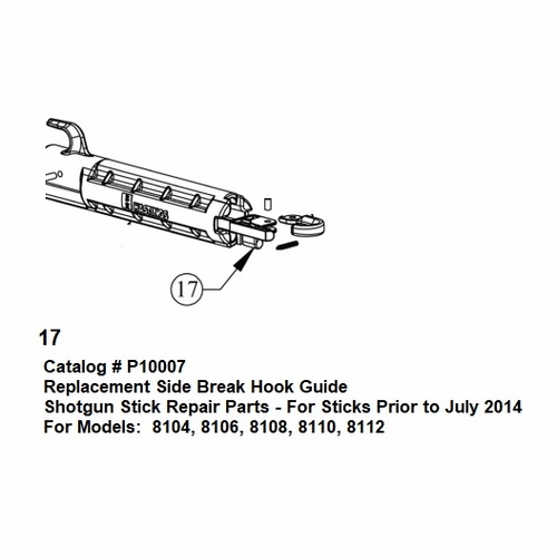 HASTINGS P10007 Replacement Side Break Hook Guide for Sticks Prior to July 2014